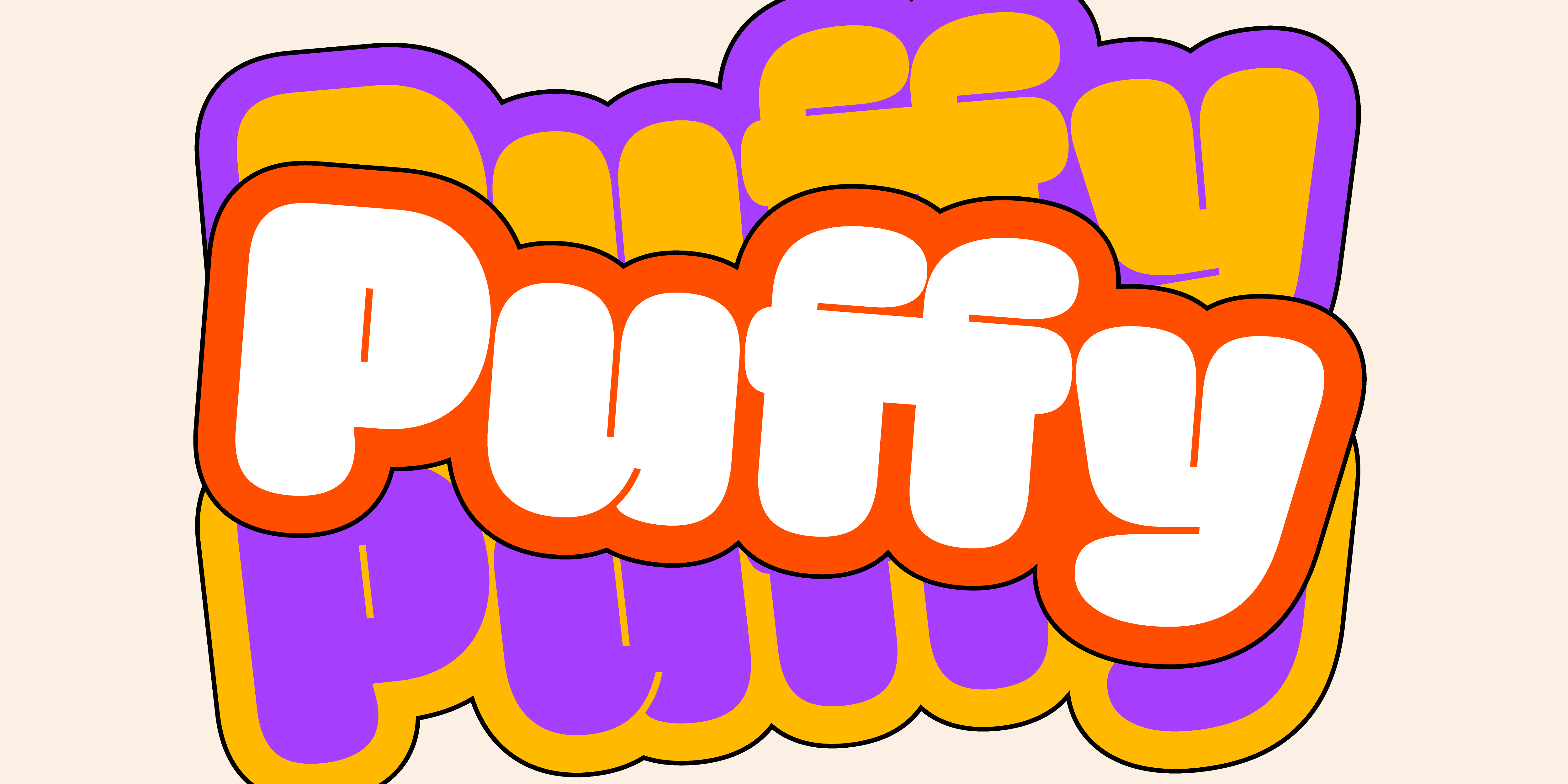 Puffy Font brand branding design editorial font fonts free graphic design logo otf typography