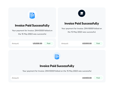 Invoice Succesful Modal product design ui