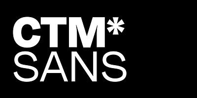 CTM Sans brand branding font free graphic design logo logotype typeface typography