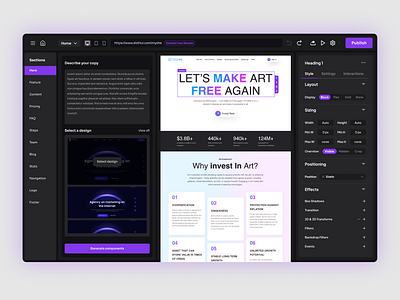 Ai Landing Page Generator appdesign branding design illustration logo ui uiinspiration uiuxdesign userinterface ux