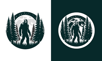 Sasquatch Bigfoot Vector Illustration amazon apparel bigfoot clothing custom t shirt design graphic design illustration logo sasquatch t shirt vector vintage