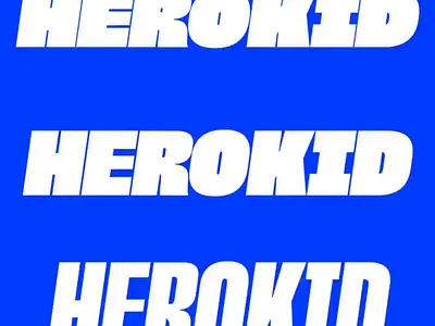 Herokid Font System bold brand branding condensed font fonts free graphic graphic design type typeface