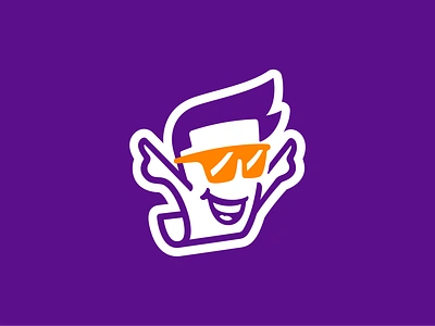 HotDoc — electronic document management service. a4 character document hair letter letterhead logo logotype smile sunglasses