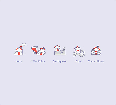 Insurance icons design