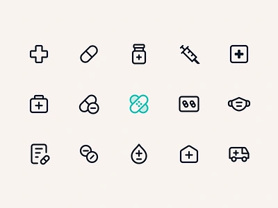 Icon design - Health category ambulance app emergency health healthy hospital icon icon design medical medicine symbol ui