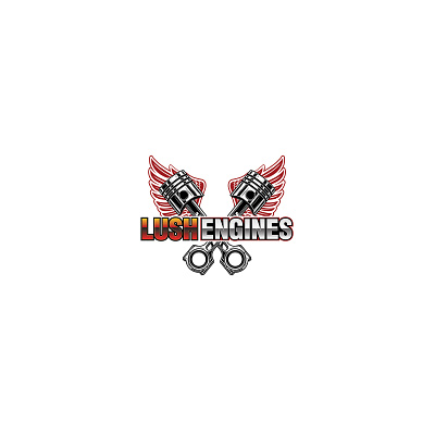 Lush Engines logo branding creative design engine graphic graphic design illustration logo lush simple vector