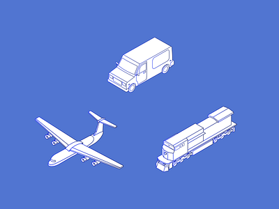 Isometric illustrations for transportation artists creativity design graphic design illustration illustrator isometric portfolio vector