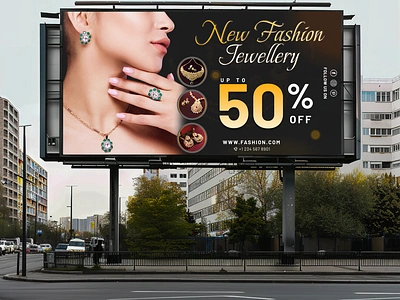 BillBoard Design for Jewellery Brand app branding design graphic design illustration logo typography ui ux vector