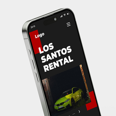 Los Santos Rental – Modern Website Design 🚗 adobe photoshop car rental dark mode figma minimalist modern design responsive design uiux web design