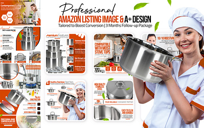 Amazon Product Listing Image | Set of Pot aliexpress listing amazon amazon a amazon ebc amazon images amazon infographics amazon product design amazon sellers amazon store background removal ebay listing ecommerce design graphic design listing images photo editing photo retouching premium a product listing images