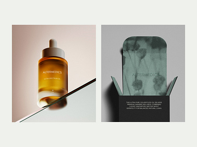 Altermedics | Brand Exploration 3d brand branding cbd cbg medical medics mockup packaging skin skin care