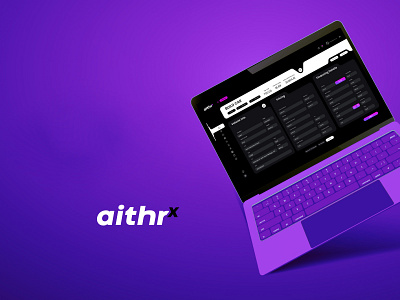 Auto Finance Dashboard Design - AITHRx ai finance ai tools aithr aqomi auto finance automotive car dealership car loans dashboard finance manager finance software financial services interface design investing minimal mock up purple saas ui design ux design