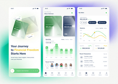 Finance Startup App Design finance app finance management finance startup fintech app design fintech mobile app fintech startup mobile wallet ui ux user interface wallet app