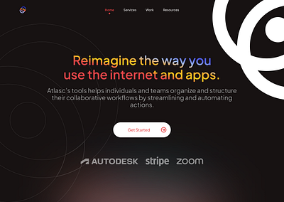 Atlasc - Codux Nov1424 - Dark Mode branding darkmode design landing logo ui uidesign uiux uxdesign web webdesign website