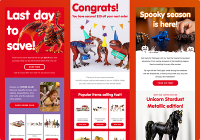 Schleich Email Campaigns email email marketing figma graphic design photoshop