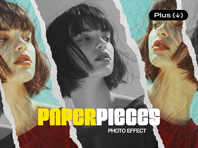 Paper Pieces Photo Effect collage crumpled cut out download effect grunge paper photo photoshop pieces pixelbuddha psd retro ripped scrapbooking tear template torn vintage worn