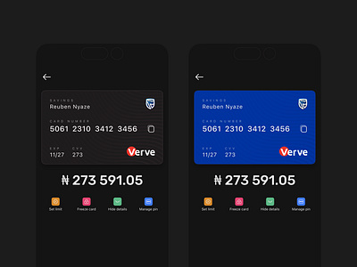 Bank App Redesign: Virtual Cards & Smarter Management Features app redesign bank app credit card dark mode fintech fintech design ui ux design