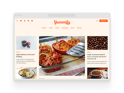 Recipe/Food website design food website food website design graphic design magazine recipes website ui web design