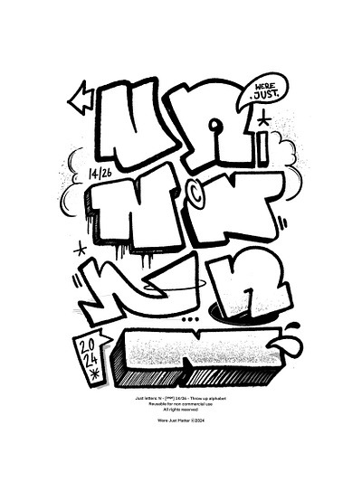 Nn graffiti letters