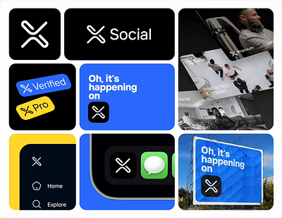 X Social Media / Logo Suggestion brand branding elon musk logo logo design twitter visual design x x social