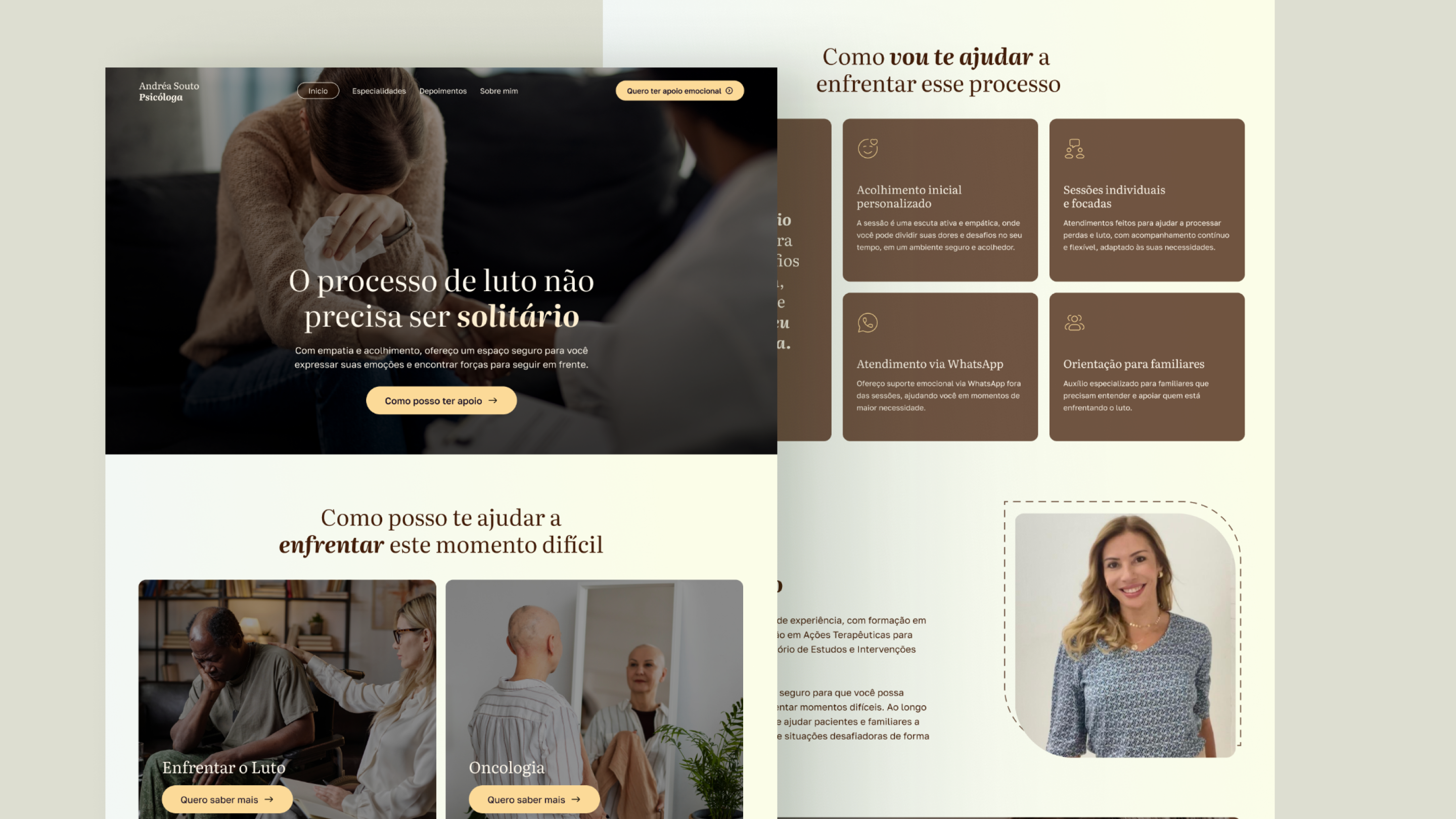Landing Page - Psychologist landing page ui ui design user experience user interface ux design