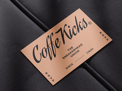 Coffee Kicks Invitation Card card coffee event fashion invitation kicks logo logotype print sneakers sports typography wordmark