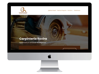 Carpintería Rovira: Informative Corporate Website elementor