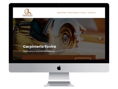 Carpintería Rovira: Informative Corporate Website elementor