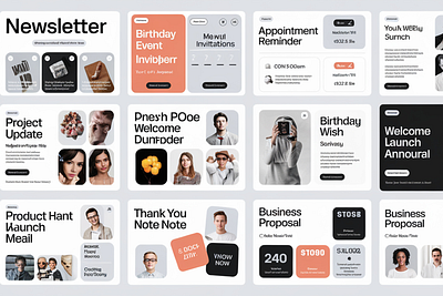 13 Best Email Templates - Bundle 13 font font sans serif graphic design illustration