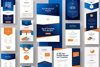 15 Canva Email Template Flow Designs design font sans serif graphic design illustration vector