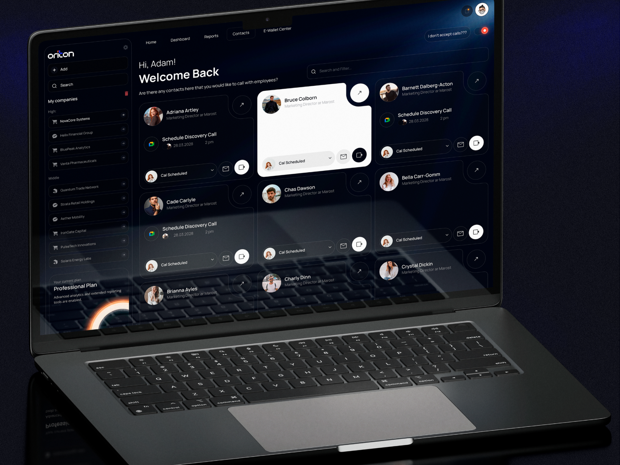 Oriton — Dark UI Dashboard for Modern Fintech analytics branding businesssoftware cleanui darkmode dashboard dataplatform dataviz designsystem fintechdesign interface modernui productdesign saas systemdesign ui ux uxuidesign webapp