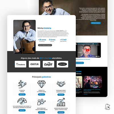 Claudio Tomanini branding clean design figma graphic design speaker ui ux web webdesign website wordpress