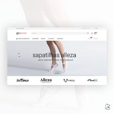 Go Dance (ecommmerce) ballet clean clothes dance design ecommerce figma hiphop jazz ui ux web webdesign wordpress