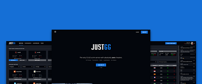 Website Design for Esport Matchmaking Service black clean counter strike cs2 csgo design esport gaming logo logo grid matchmaking minimal modern server list teams tournament ui web website