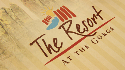 Brand: The Resort at the Gorge art direction brand graphic design logo marketing marketing collateral photography