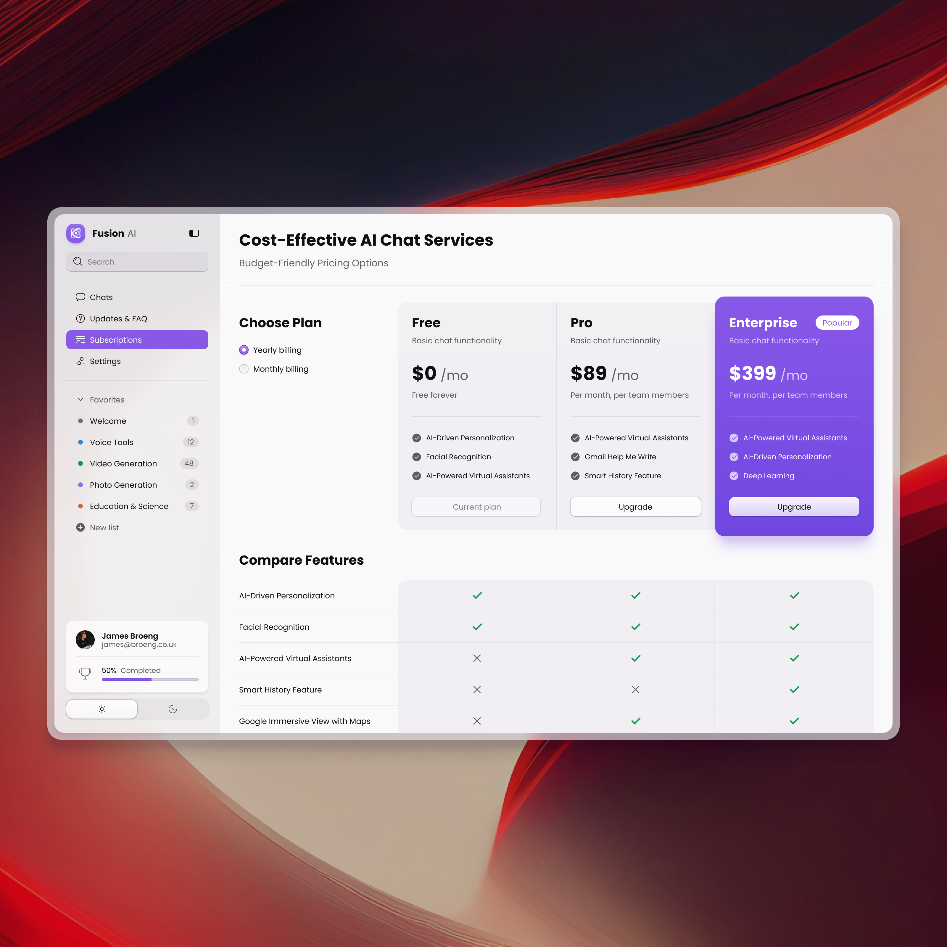 Fusion AI UI Kit