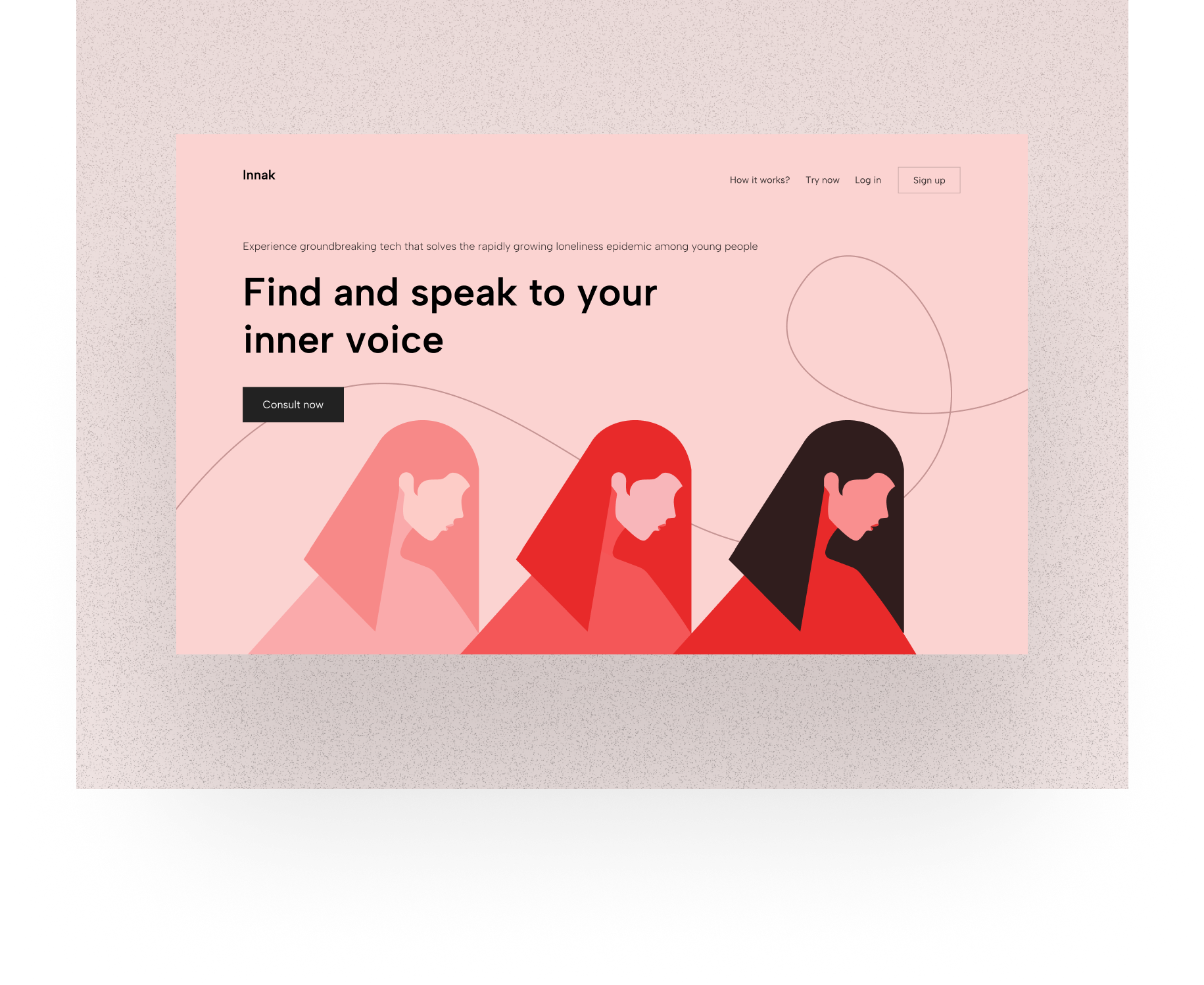 Website - Simple Illustration for Wellness graphic design ui website