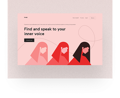 Website - Simple Illustration for Wellness graphic design ui website