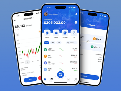 Trading Platform app bank banking binance binance app crypto investment app crypto wallet app cryptocurrency finance forex invest landing page mobile ui money trading ui ux wallet web web design