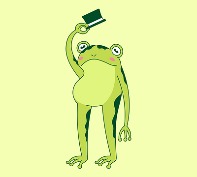 Mr. Froge - Character Concept animal animation character design character illustration design frog illustration simple character simple illustration vector vector illustration