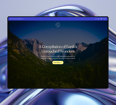 Earthly Hero Concept ui ui design ux web design