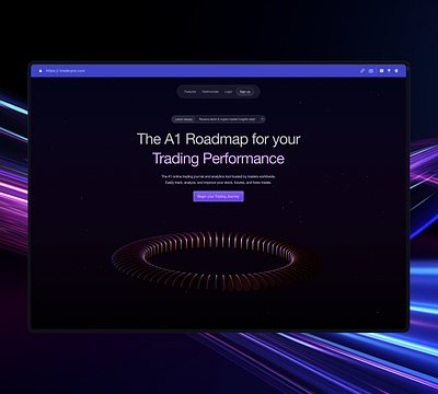 Trader Pro Hero Concept ui ui design ux web design