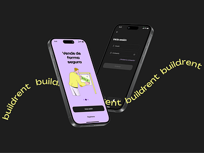 Buildrent | Real State App 🏠 design design system logo mobile app ui user interface ux