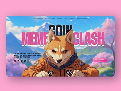 Meme Coin Shiba Inu Ui Design anime bitcoin blockchain coin comix crypto dog japan meme memecoin memetoken shiba shibainu token trending web3