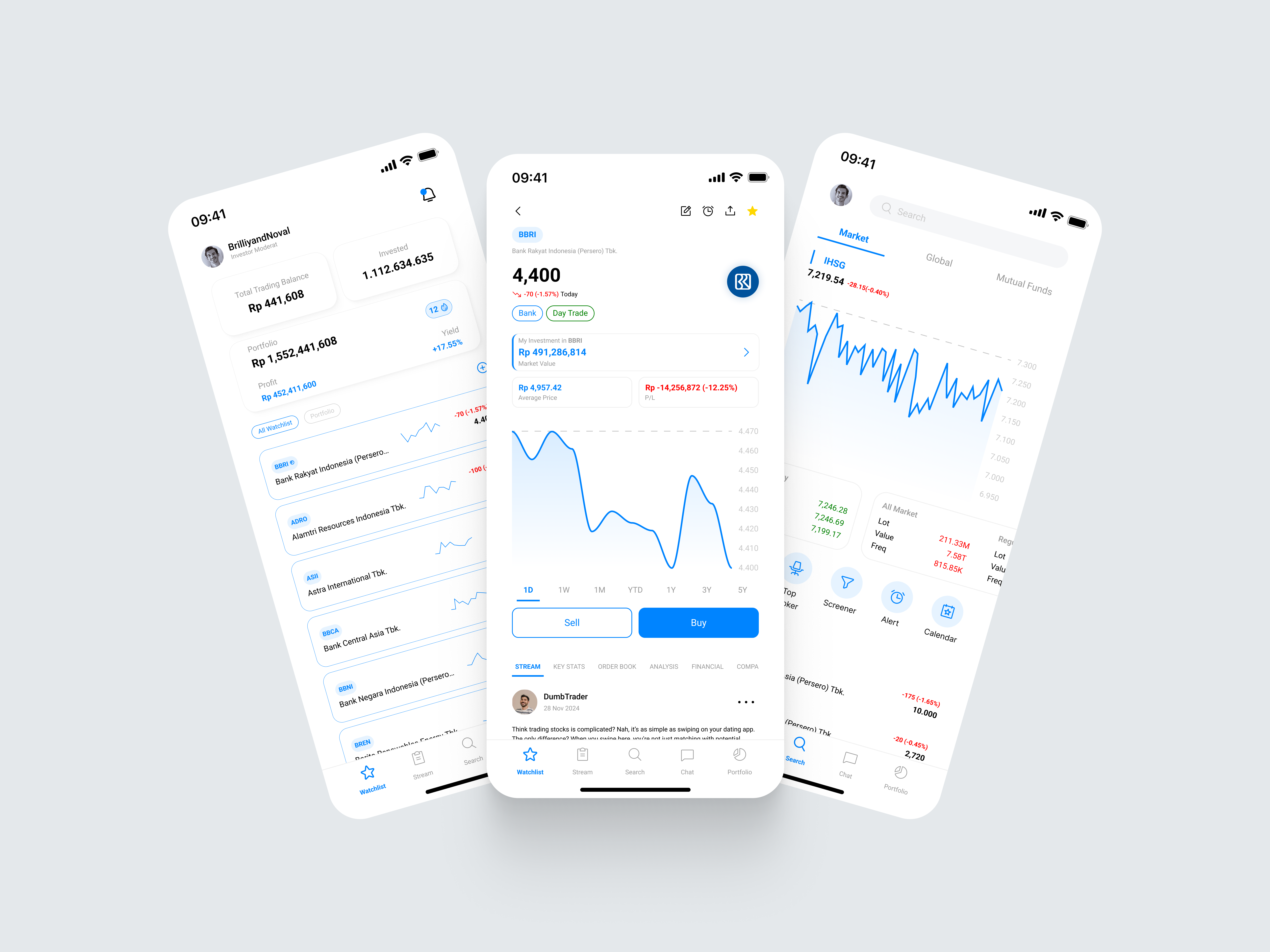 FundLo. - Stocks Invesment Mobile App app blue design exploration light mode mobile saas stocks trading ui ux