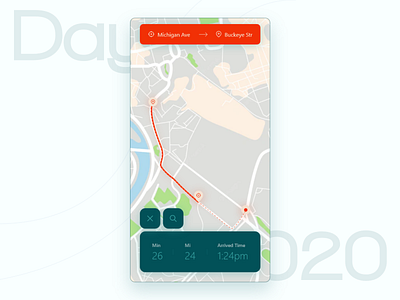 Day 20 - Location Tracker app design graphic design ui ux vector