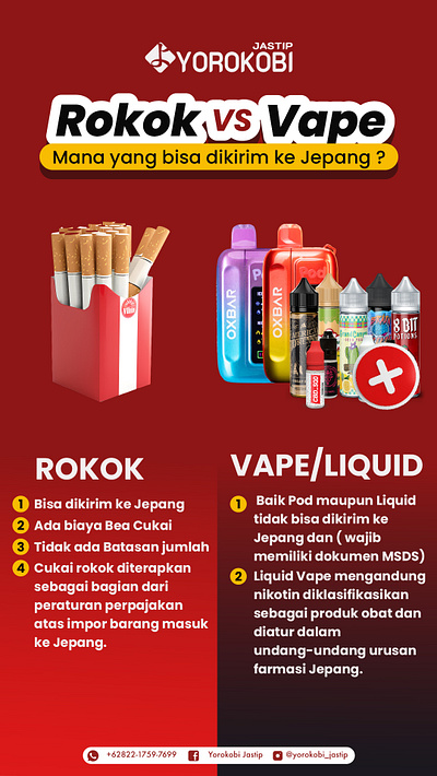 Rokok vs Vape indonesia jepang liquid peniriman pod rokok tembakau vape