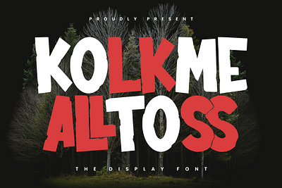 Kolkme Alltoss Display Font animation branding font fonts graphic design logo nostalgic