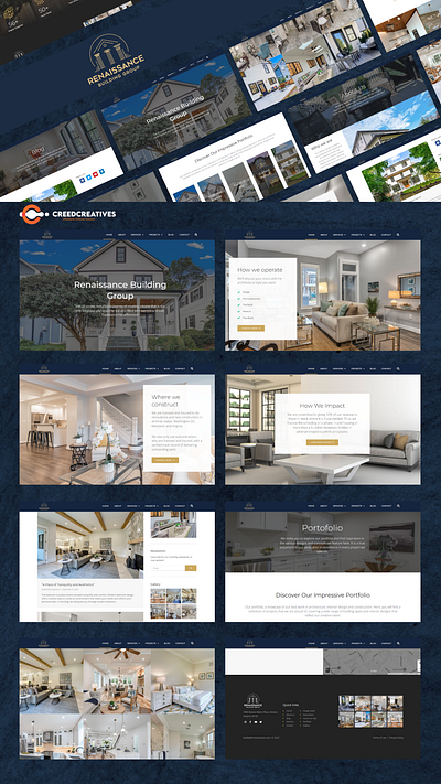 Renaissance Building Group - Web Design by Creed Creatives 🏗️ agencycreatives elementor ui uiux userinterface webdesign