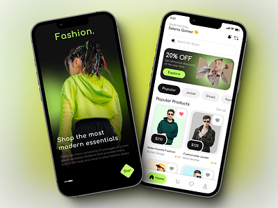 Fashion E-Commerce Mobile App figma design ios design landing page design mobile app design product design responsive design screenshot design ui uiux ux web design